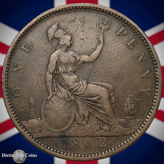 Great Britain 1862 Penny 1d GB6196