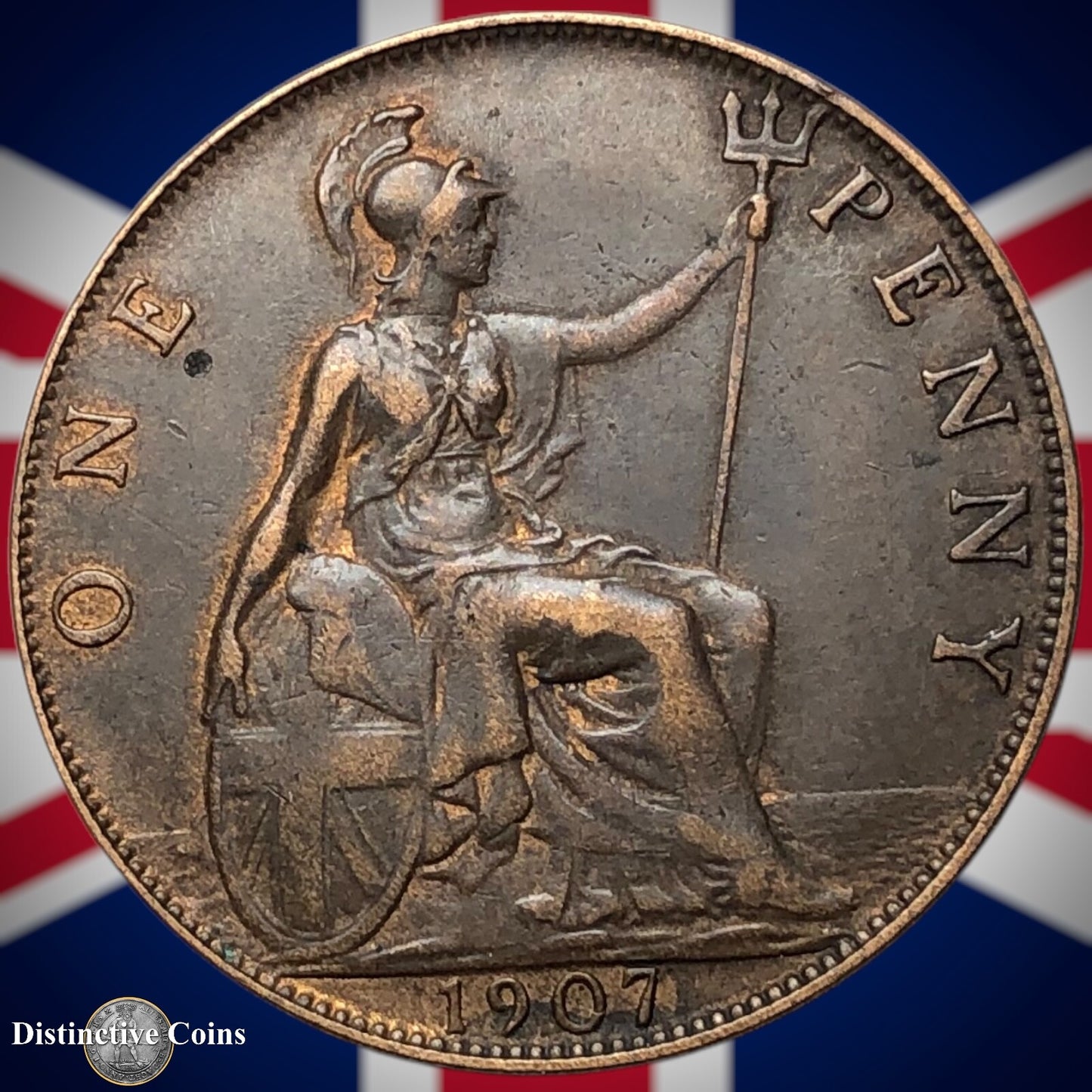 Great Britain 1907 Penny 1d GB6686