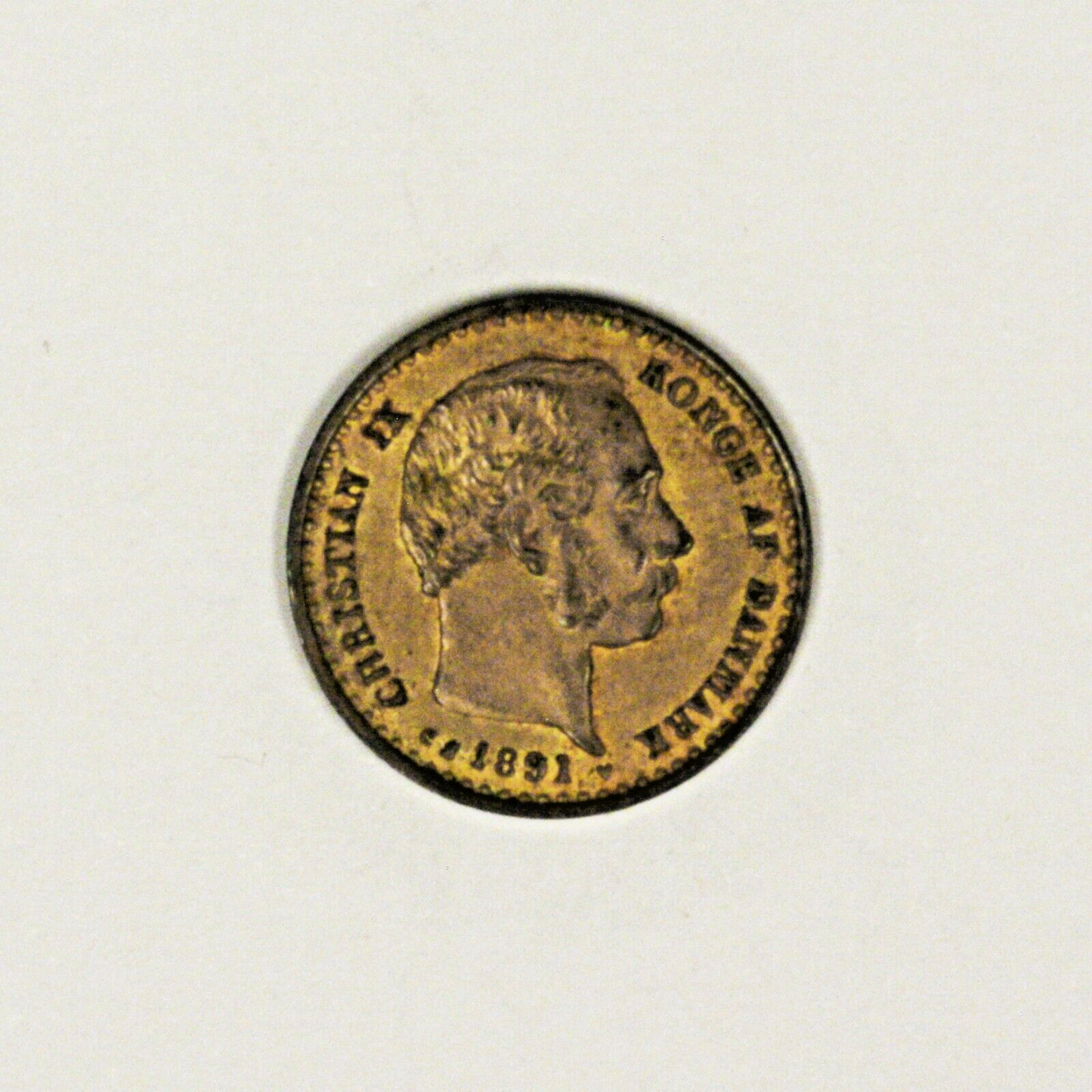 Denmark 1891 10 Ore  High Grade Toned