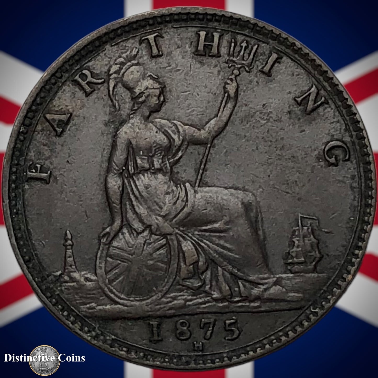 Great Britain 1875 H Farthing 1/4d GB3748