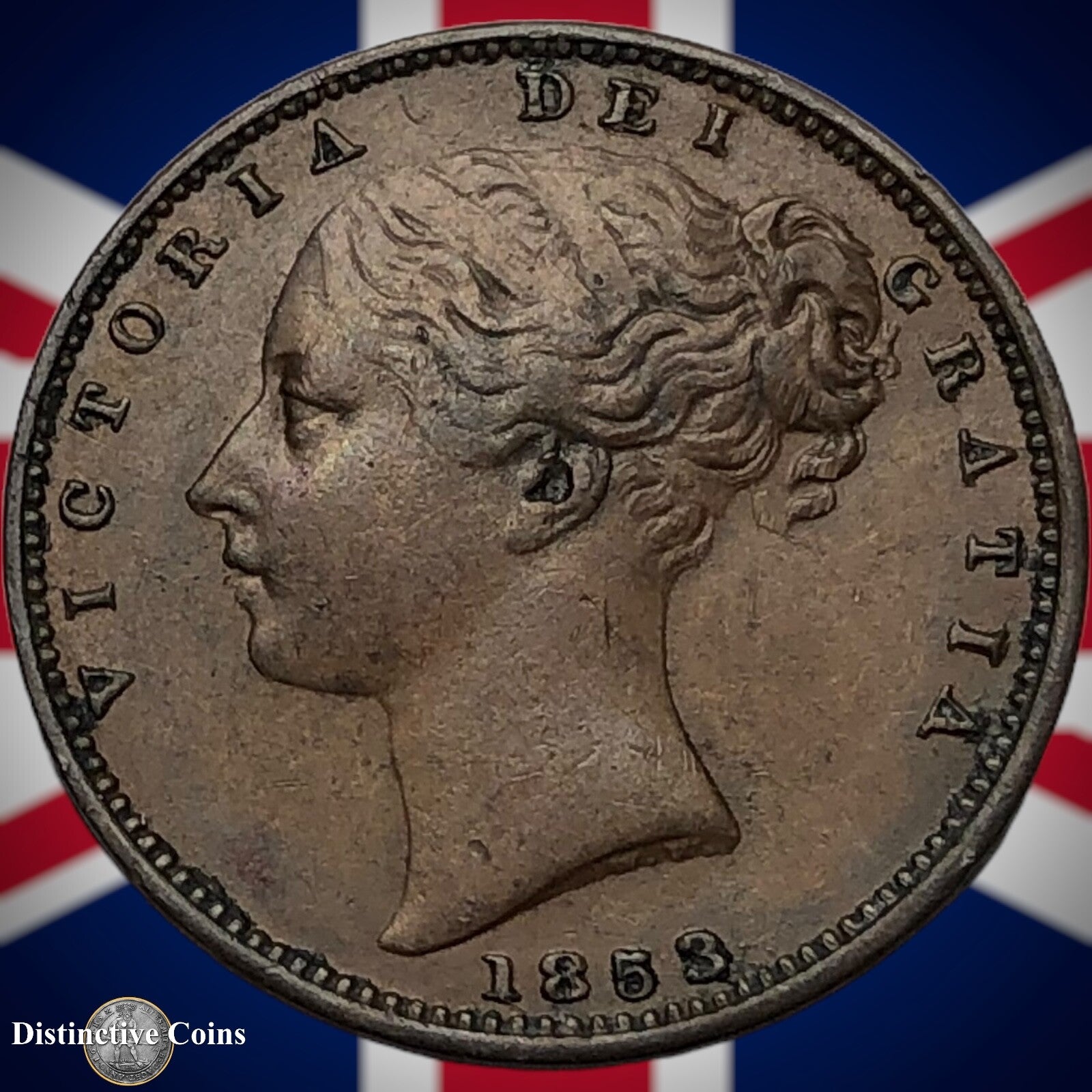 Great Britain 1853 Farthing 1/4d GB3465