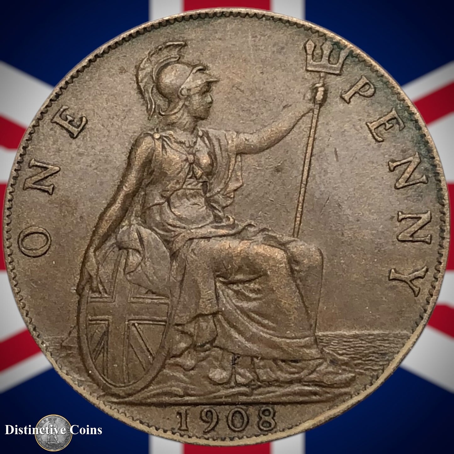 Great Britain 1908 Penny 1d GB6705