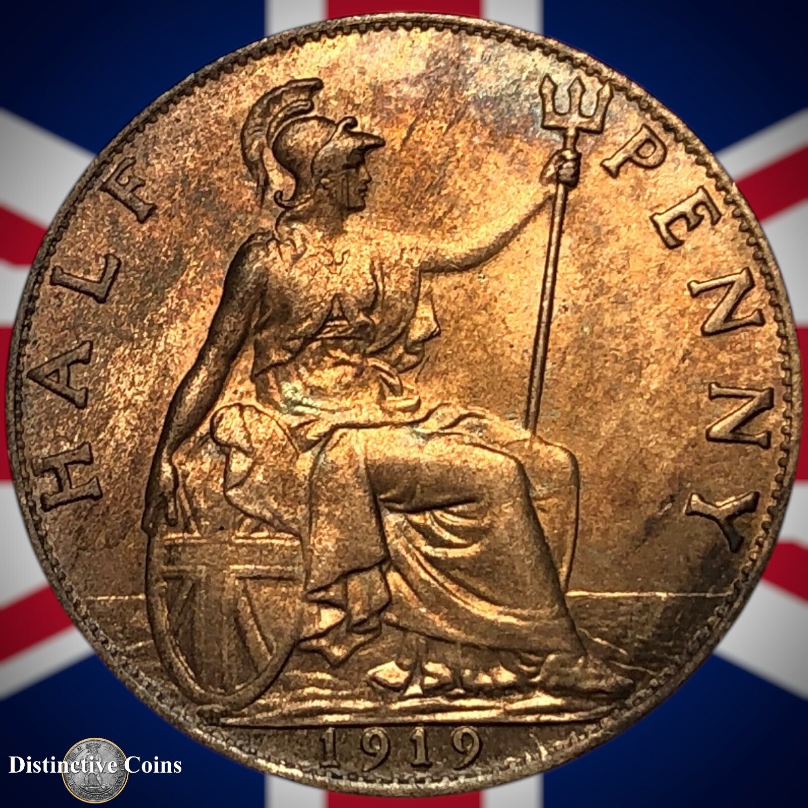 Great Britain 1919 Half Penny 1/2d GB5867