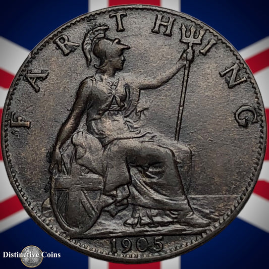 Great Britain 1905 Farthing 1/4d GB4576