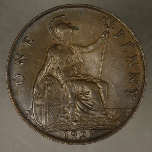 Great Britain Penny 1921 AU/ UNC
