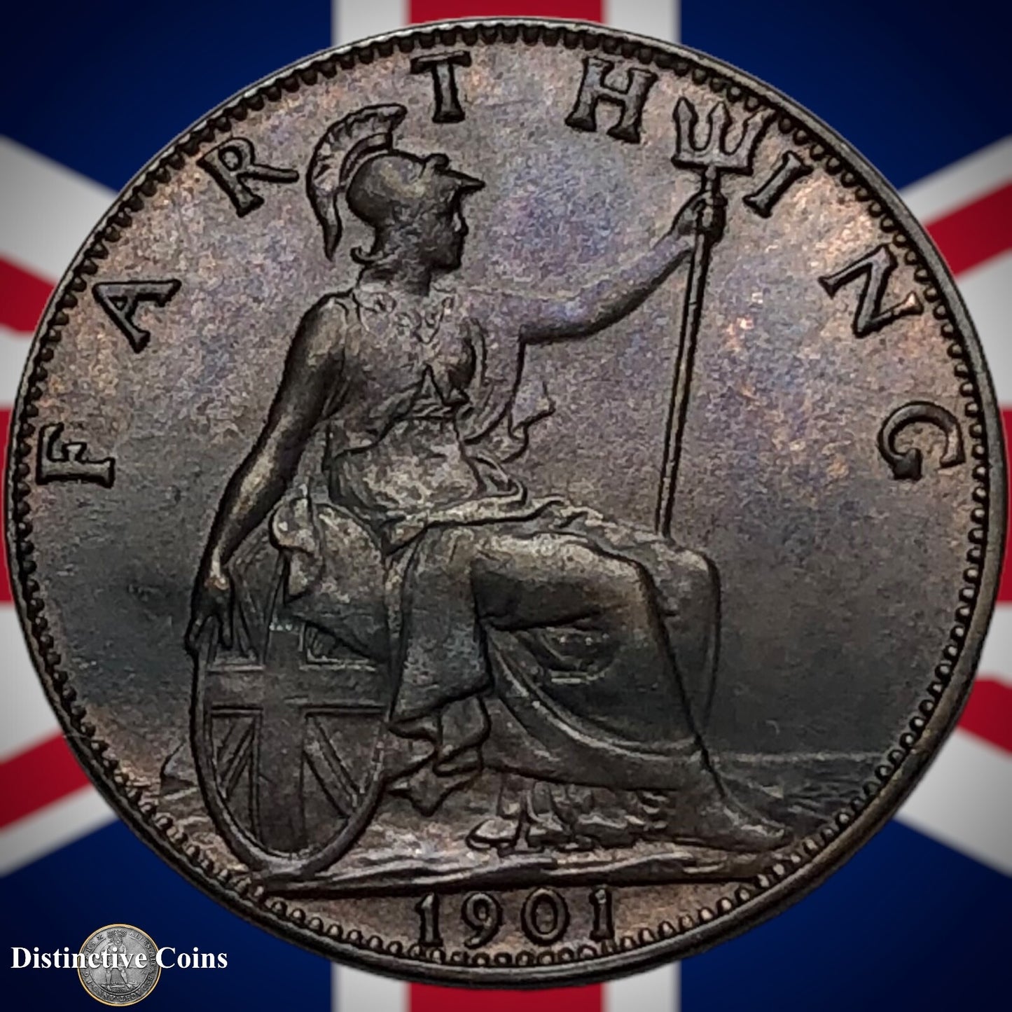 Great Britain 1901 Farthing 1/4d GB4496