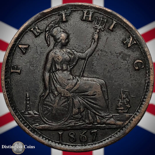 Great Britain 1867 Farthing 1/4d GB3597