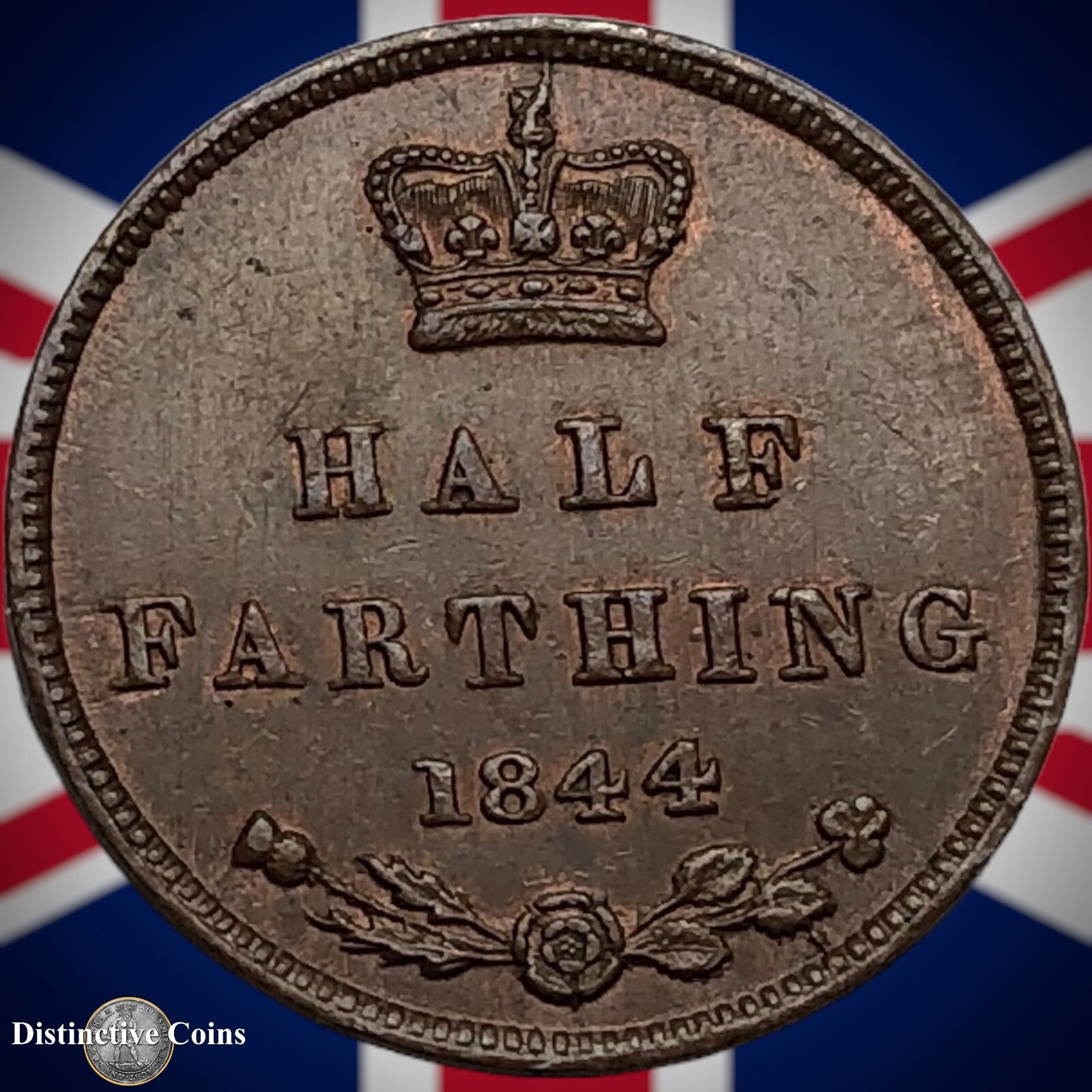 Great Britain 1844 Half Farthing 1/2 Penny GB3112