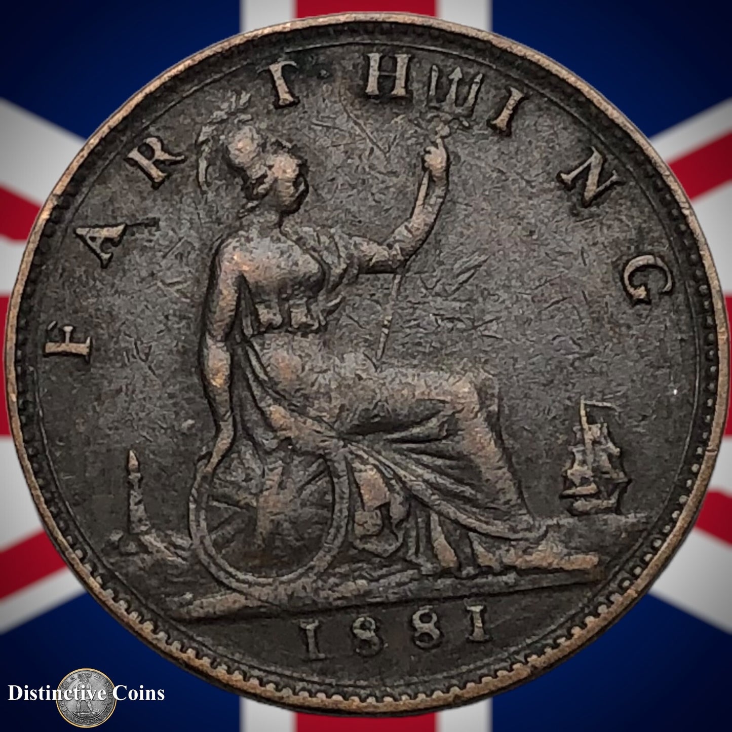 Great Britain 1881 Farthing 1/4d GB3850
