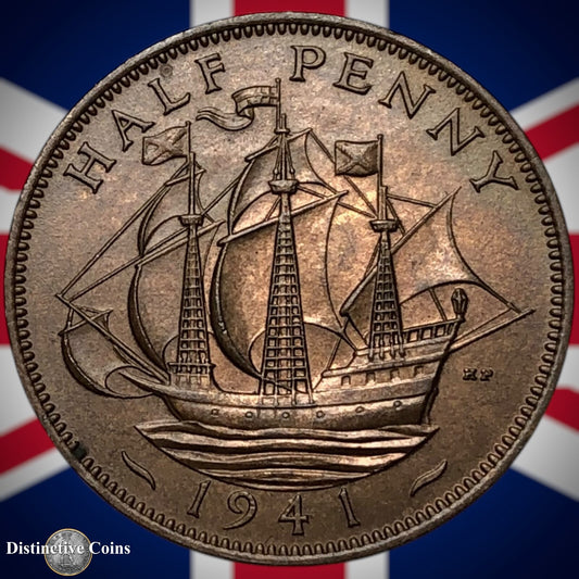 Great Britain 1941 Half Penny 1/2d GB6022