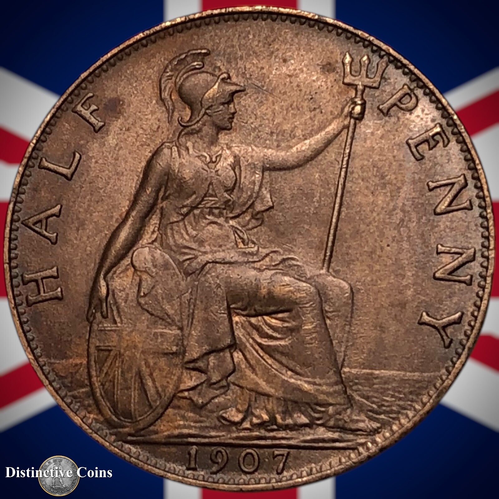 Great Britain 1907 Half Penny 1/2d GB5818