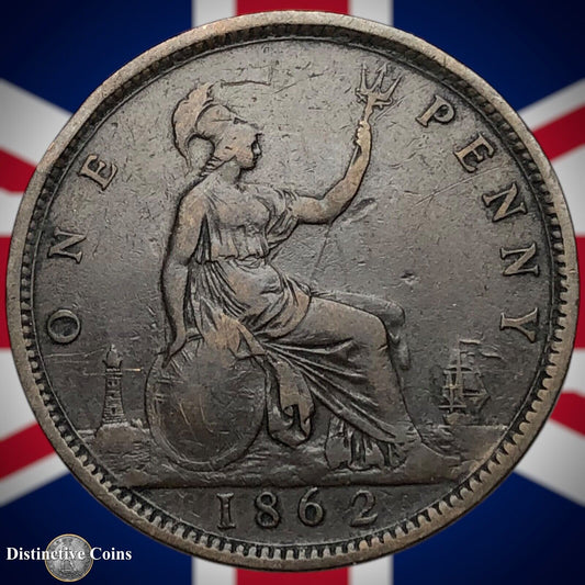 Great Britain 1862 Penny 1d GB6200