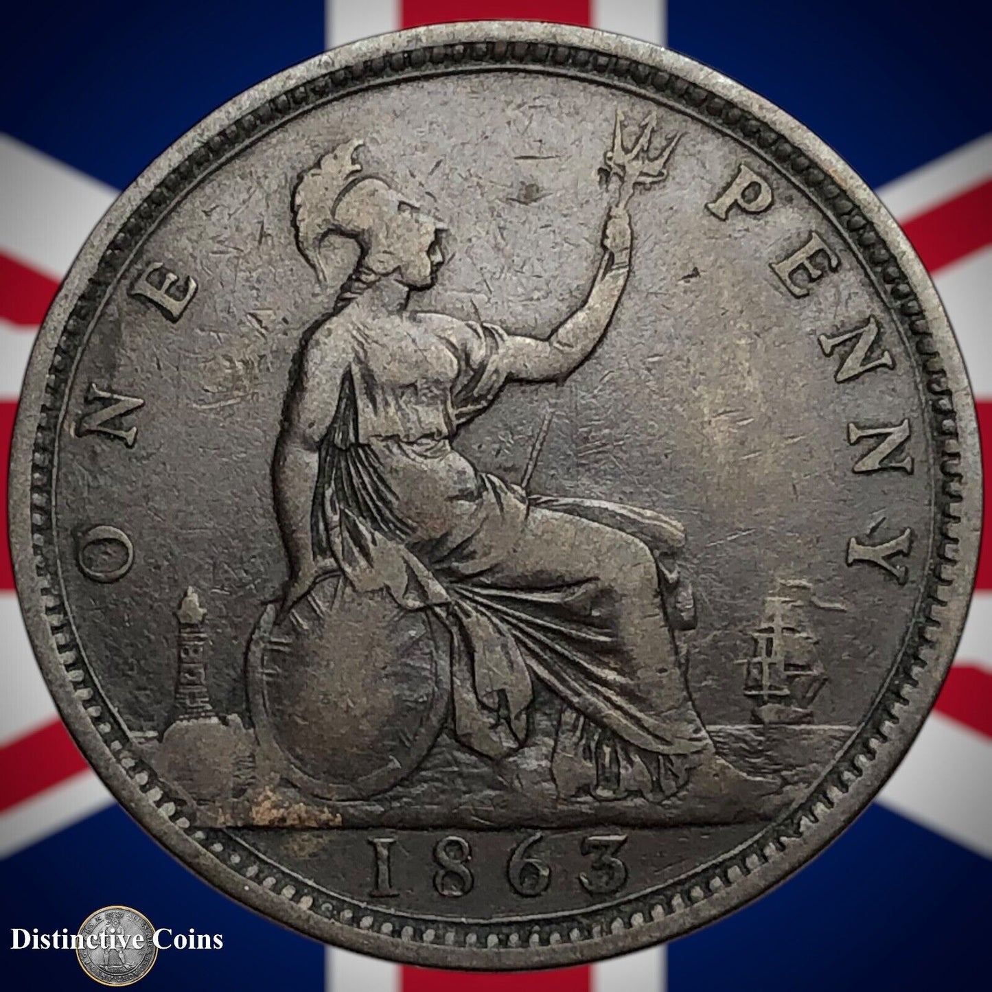 Great Britain 1863 Penny 1d GB6242