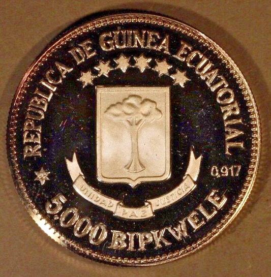 (19)80 Equatorial Guinea 5000 Bipkwele Proof