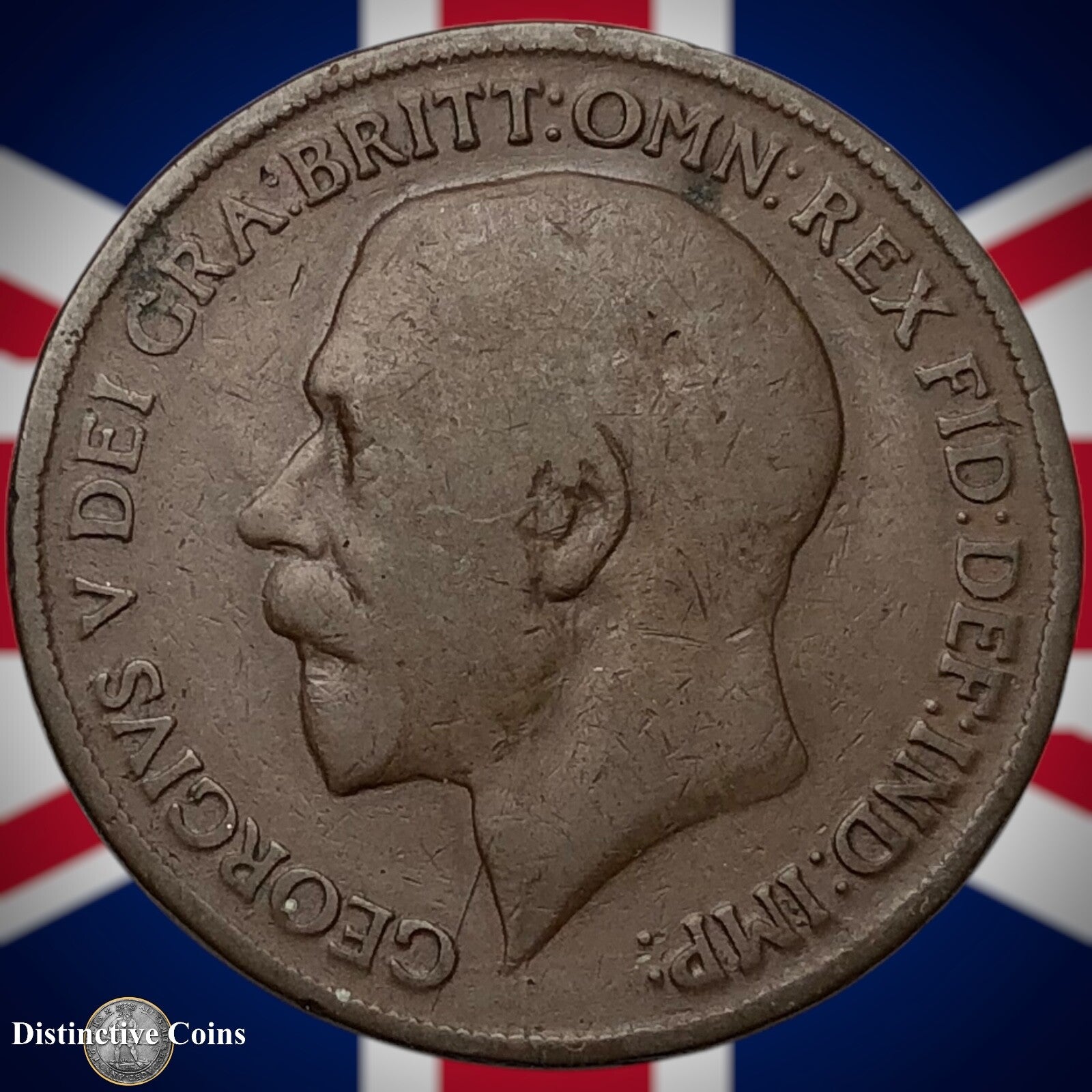 Great Britain 1918 KN Penny 1d GB6887