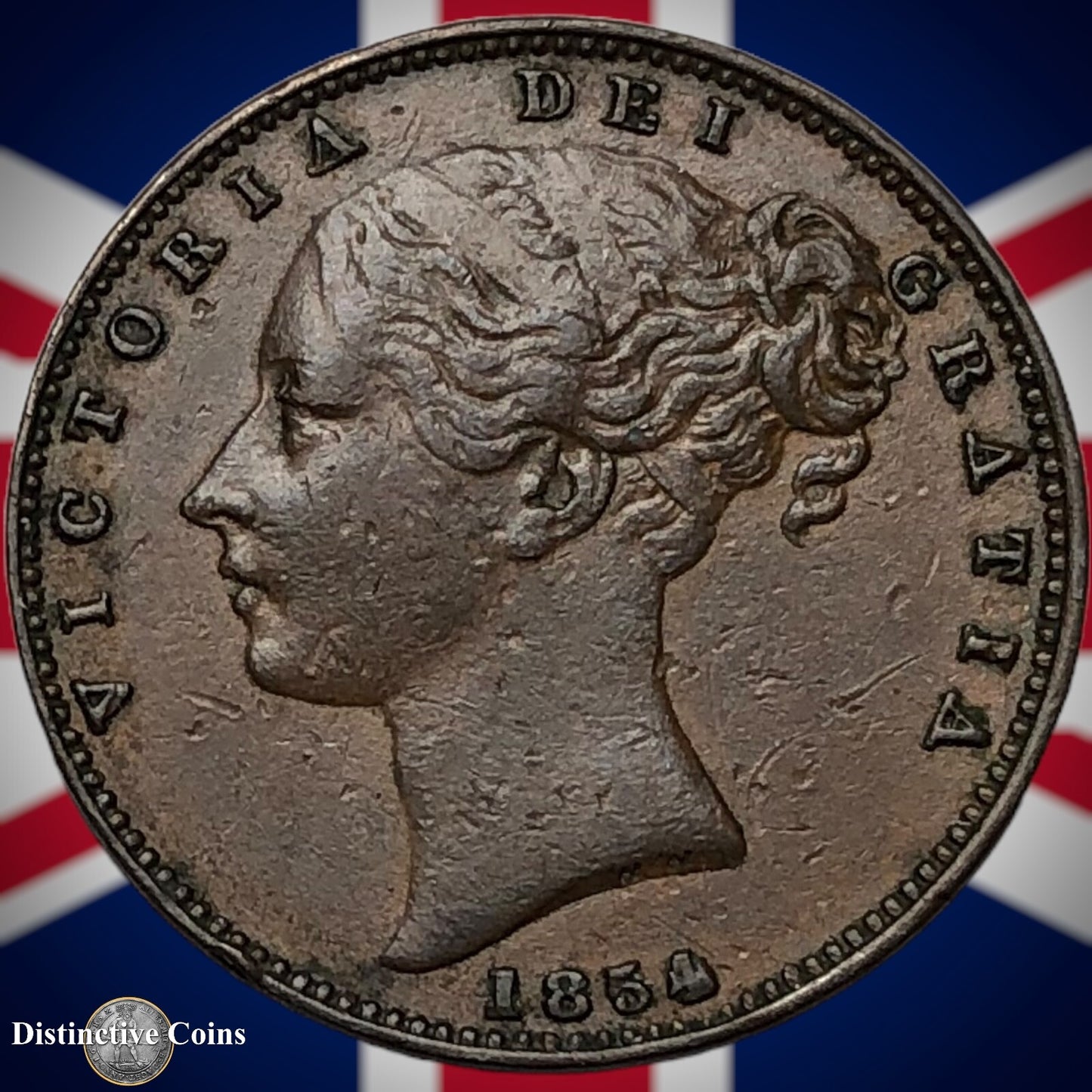 Great Britain 1854 Farthing 1/4d GB3474