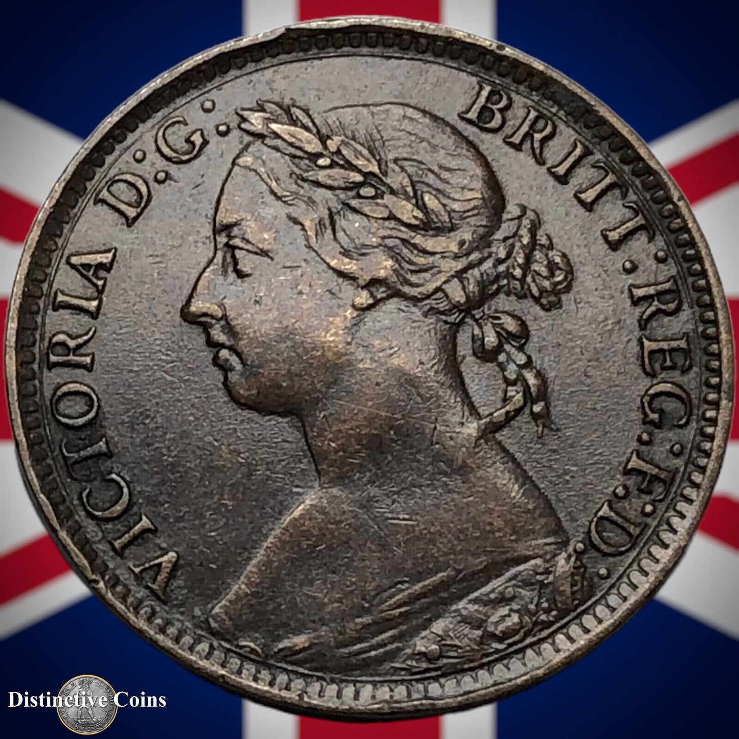 Great Britain 1895 Farthing 1/4d GB4395