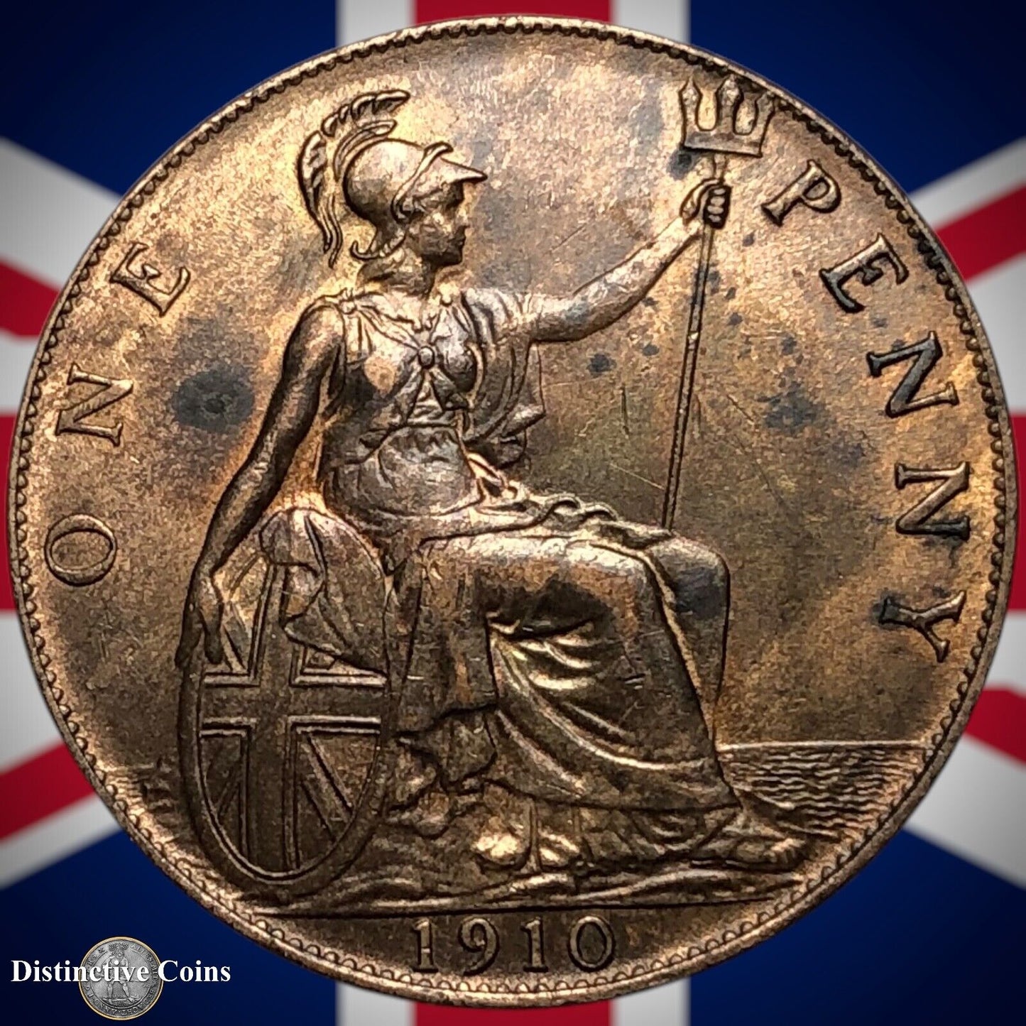 Great Britain 1910 Penny 1d GB6735