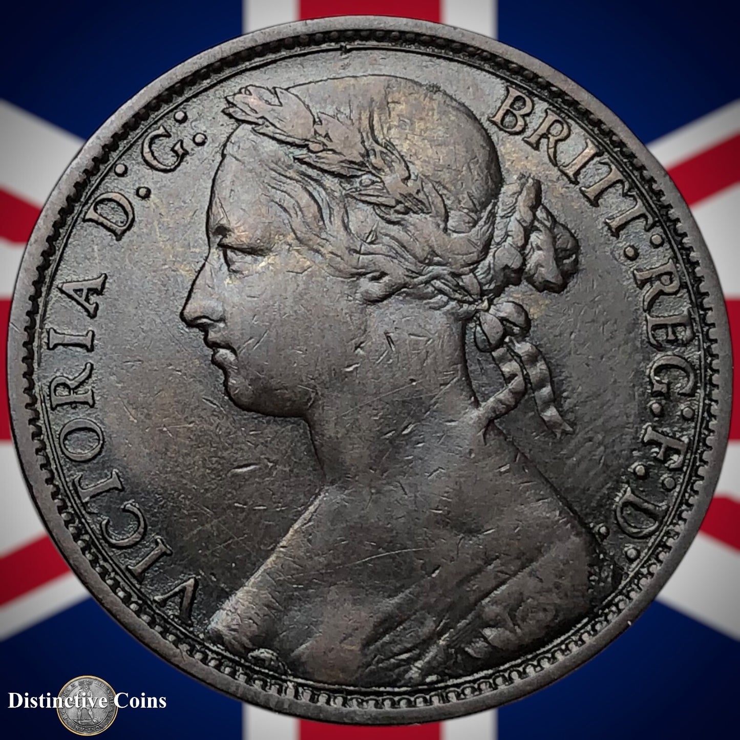 Great Britain 1875 H Penny 1d GB6371