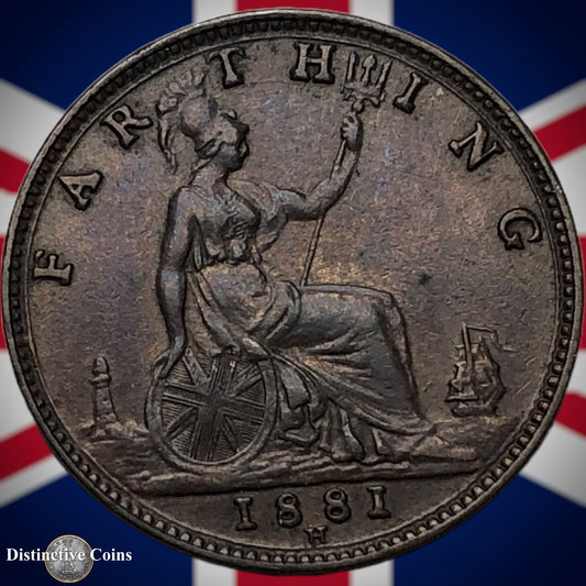 Great Britain 1881 H Farthing 1/4d GB4010