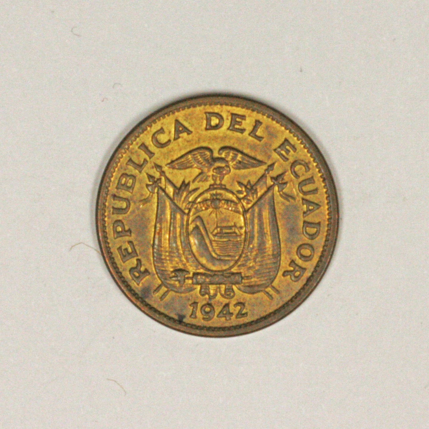 Ecuador 1942 10 Centavo TONED