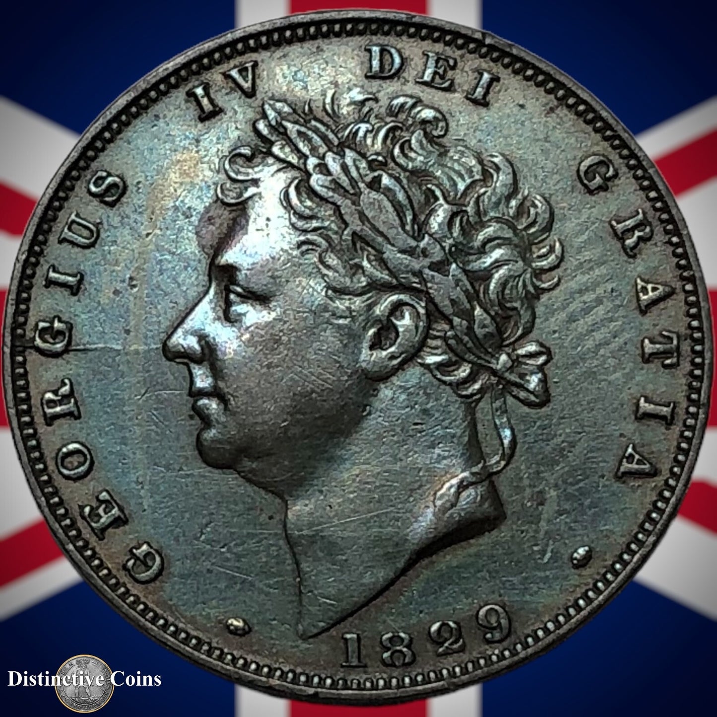 Great Britain 1829 Farthing 1/4d GB3343