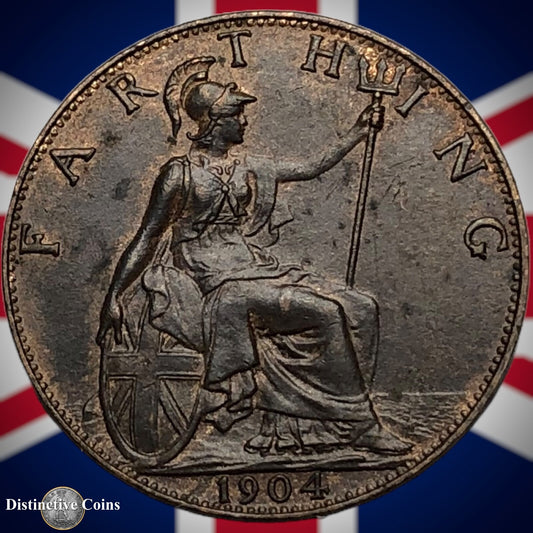 Great Britain 1904 Farthing 1/4d GB4556