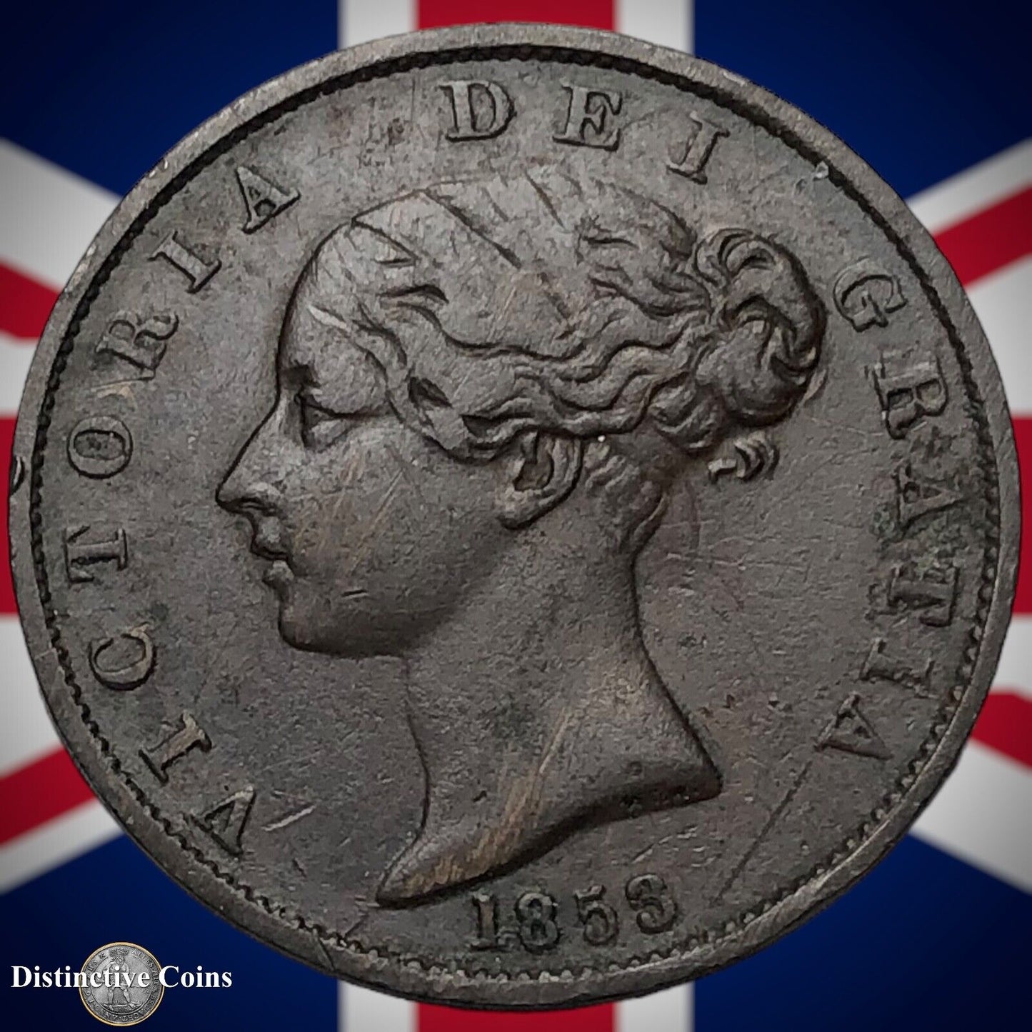 Great Britain 1853 Half Penny 1/2d GB5256