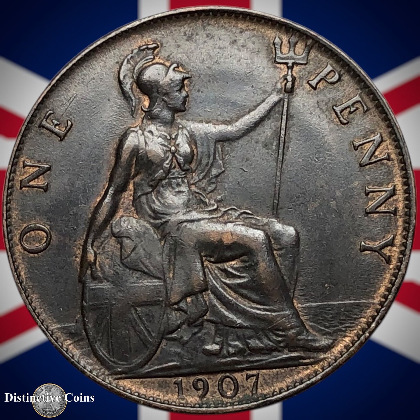 Great Britain 1907 Penny 1d GB6690
