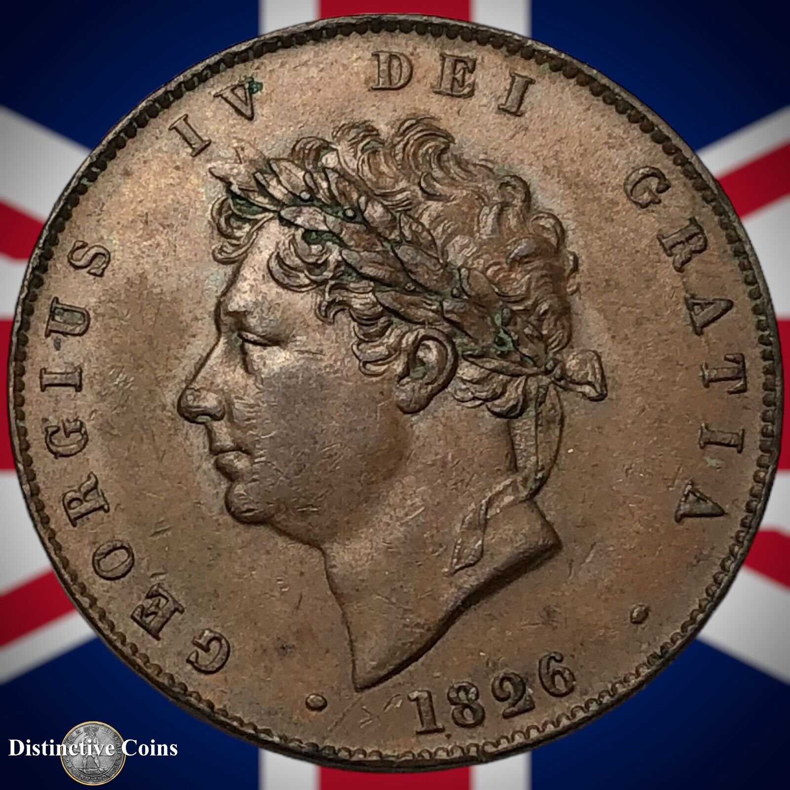 Great Britain 1826 Half Penny 1/2d GB5207