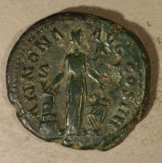 ANCIENT ROME Antoninus Pius 138-161 AD Bronze Denarius ROME MINT   #B201