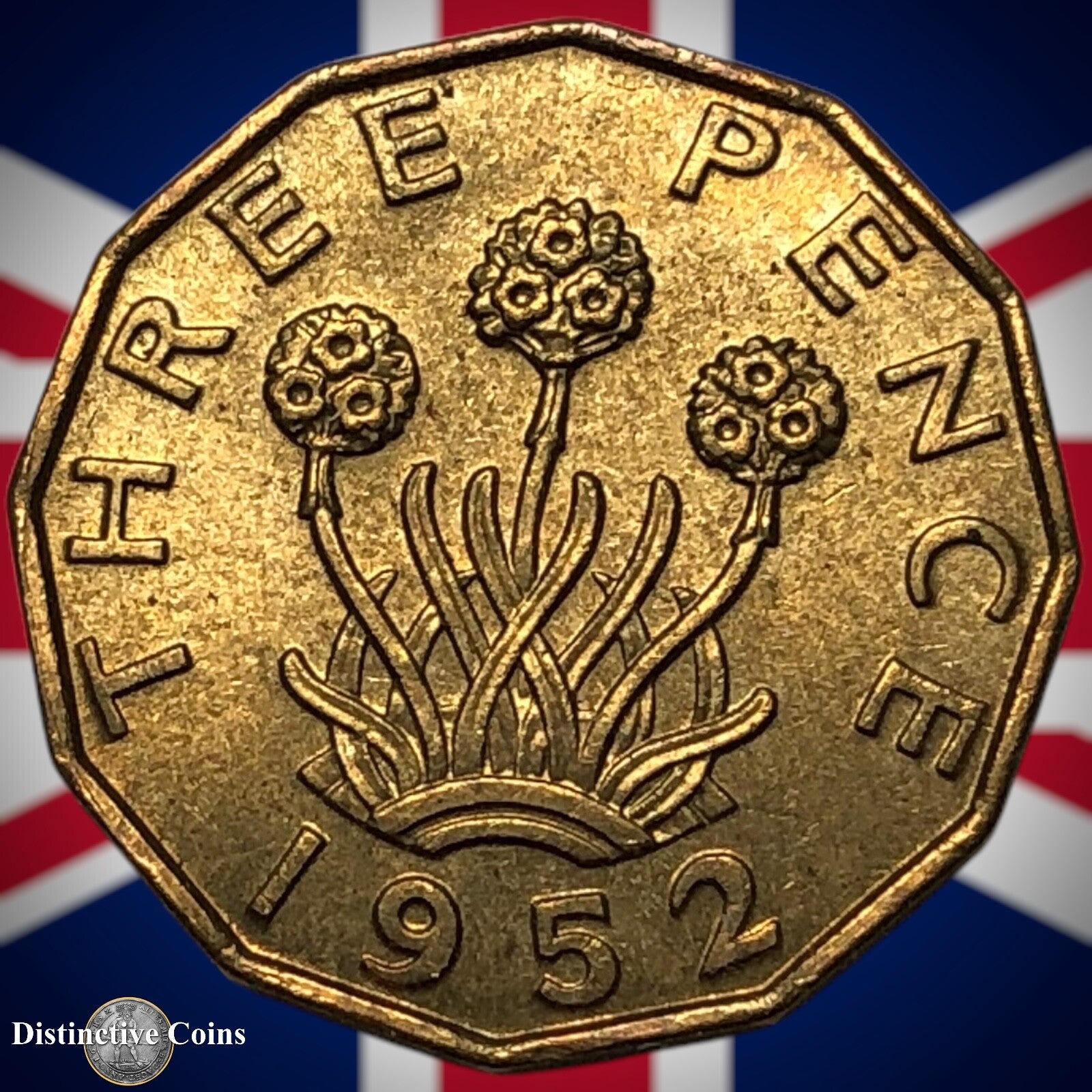 Great Britain 1952 Three Pence 3d GB7376