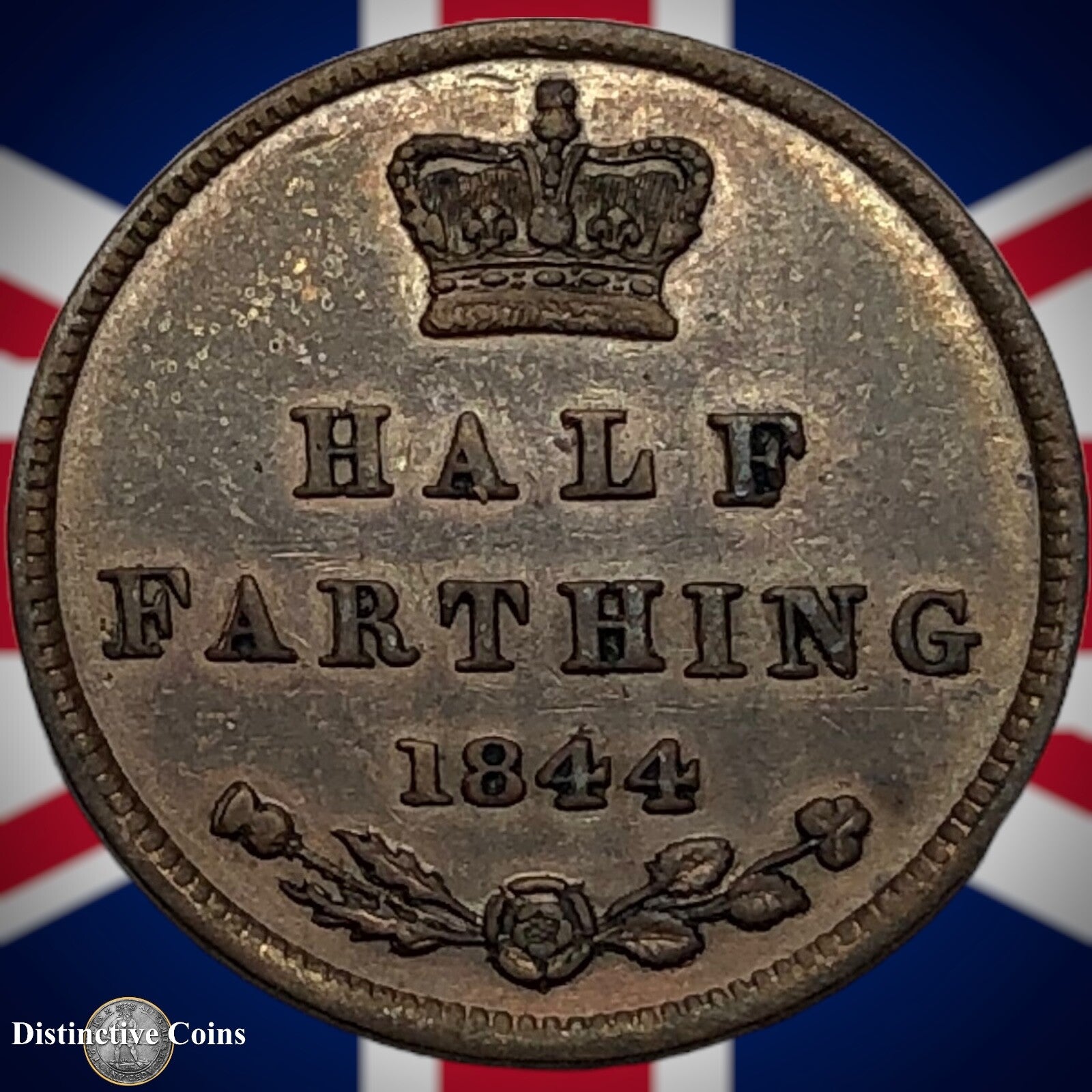 Great Britain 1844 Half Farthing 1/2 Penny GB3099