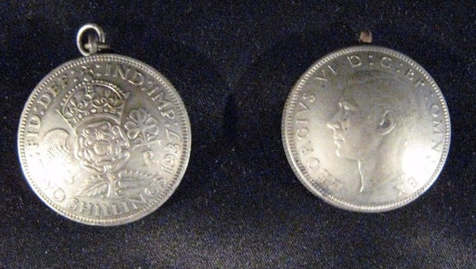 Great Britain World War II "Trench Jewelry" ? From Florins