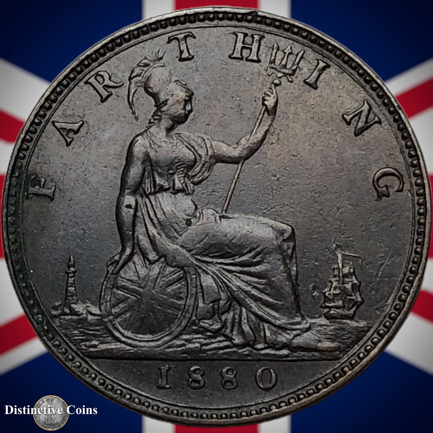 Great Britain 1880 Farthing 1/4d GB3843