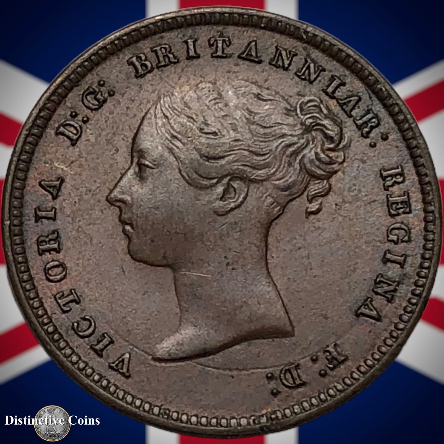 Great Britain 1844 Half Farthing 1/2 Penny GB3128