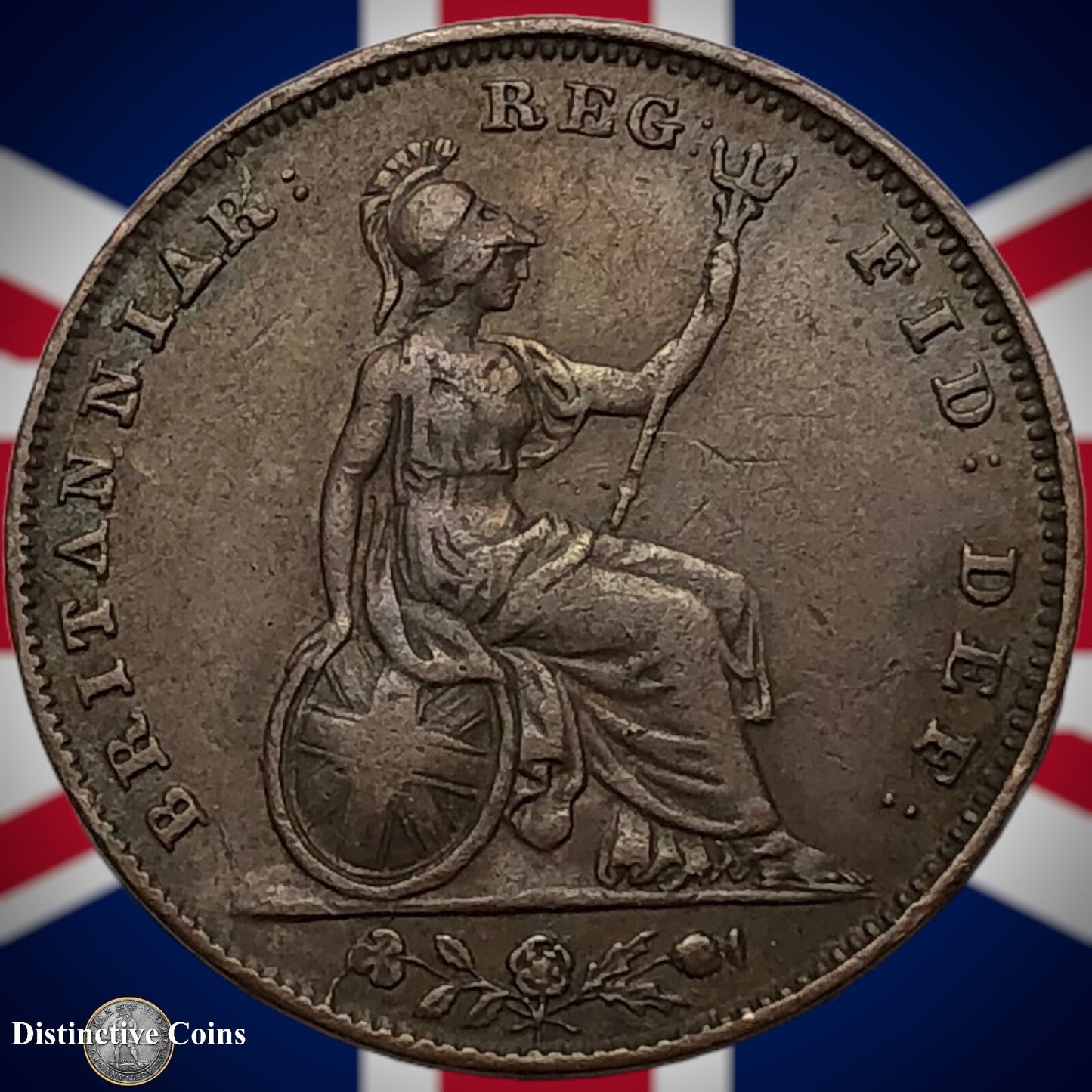 Great Britain 1848 Farthing 1/4d GB3430