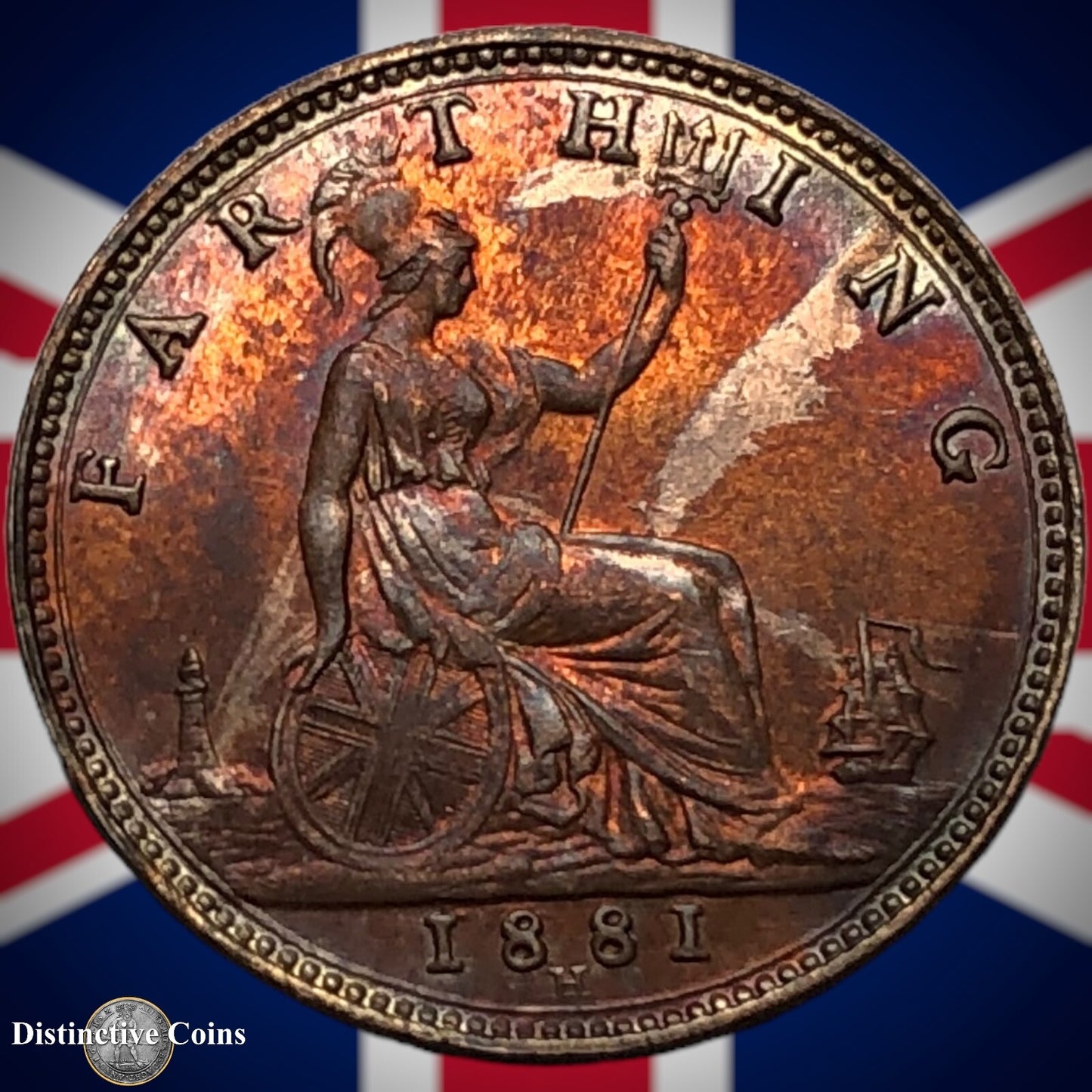 Great Britain 1881 H Farthing 1/4d GB3978