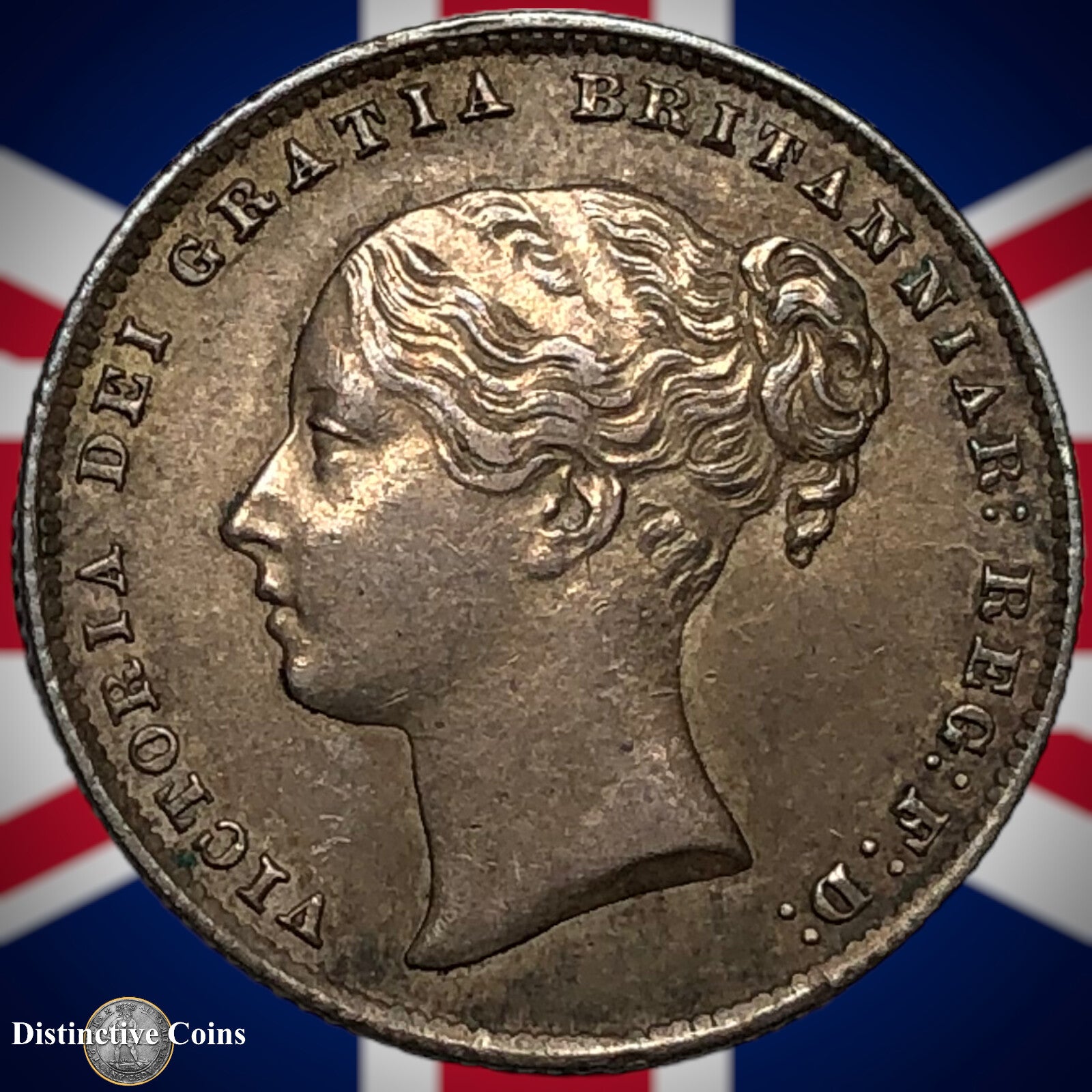 Great Britain 1865 British One Shilling GB0283