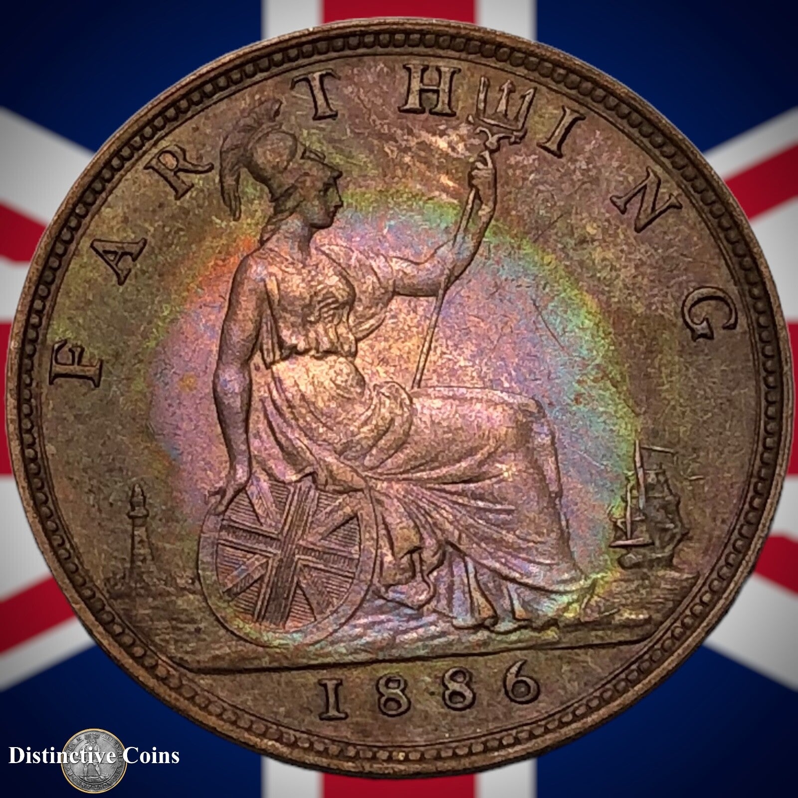Great Britain 1886 Farthing 1/4d GB4240