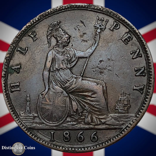 Great Britain 1866 Half Penny 1/2d GB5483