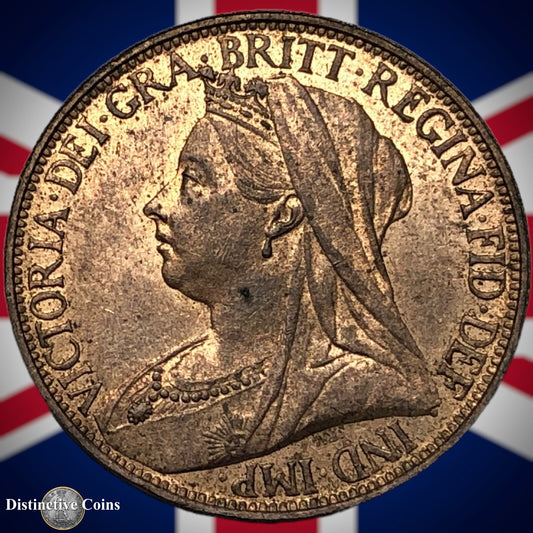 Great Britain 1895 Farthing 1/4d GB4408