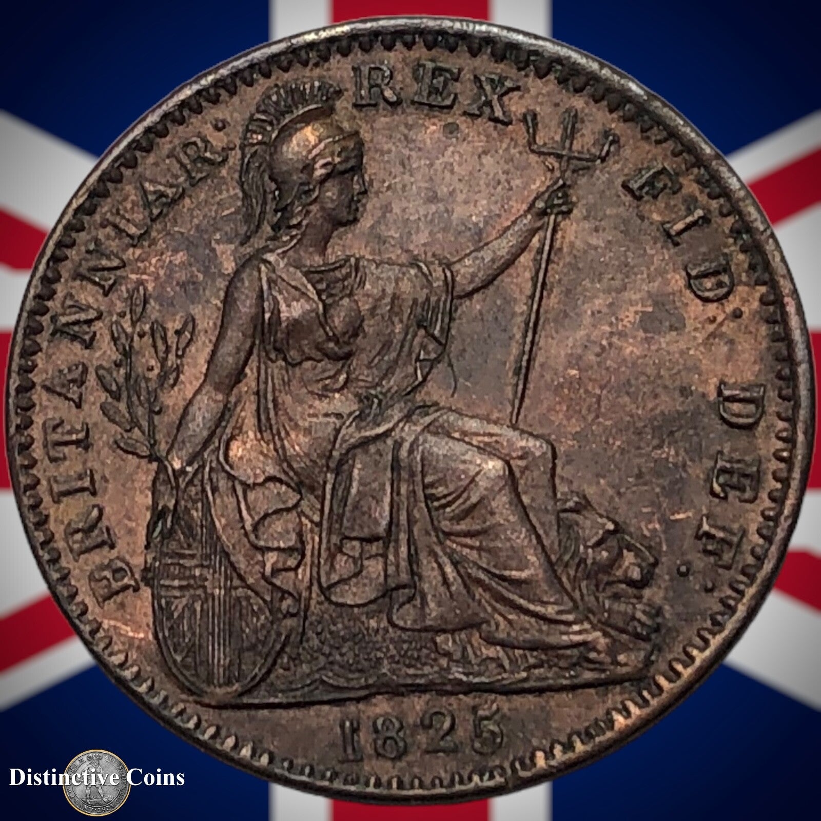 Great Britain 1825 Farthing 1/4d GB3298