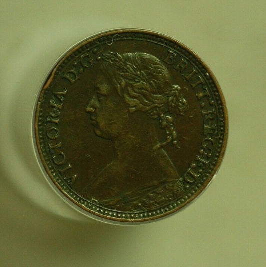 Great Britain 1878 Farthing XF   A278