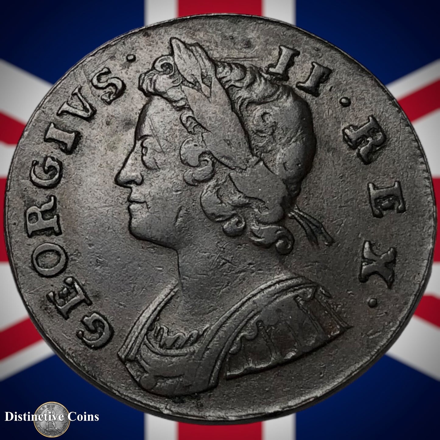 Great Britain 1739 Half Penny 1/2d GB5070