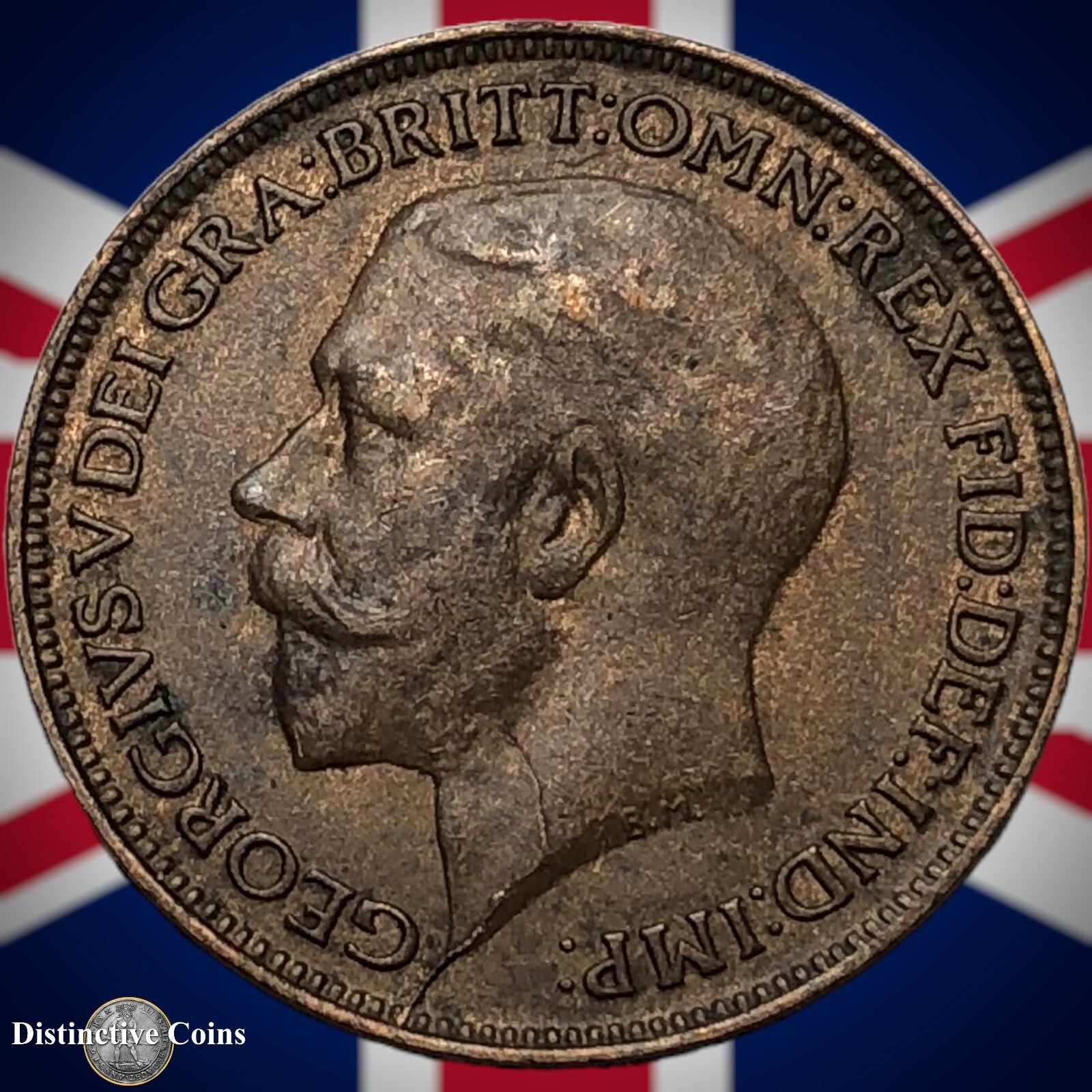 Great Britain 1918 Farthing 1/4d GB4691