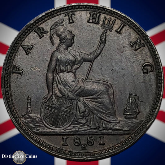 Great Britain 1881 H Farthing 1/4d GB3990