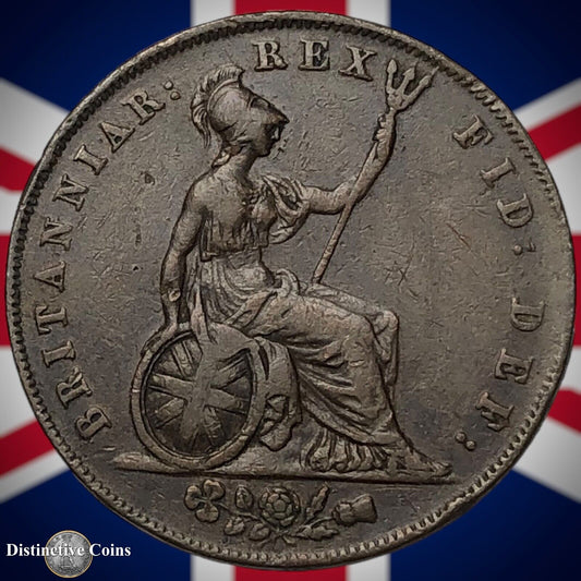 Great Britain 1827 Half Penny 1/2d GB5211