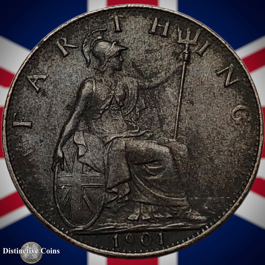 Great Britain 1901 Farthing 1/4d GB4498