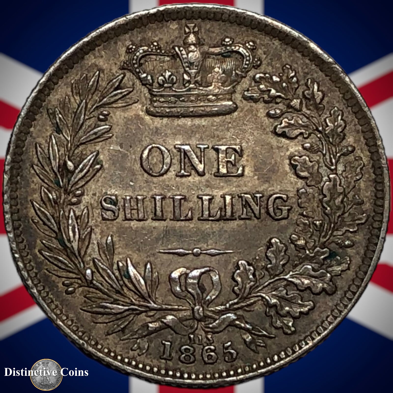 Great Britain 1865 British One Shilling GB0283